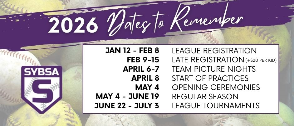 2026 Season Dates to Remember